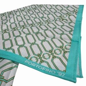 ✨NEW✨Victoria Beckham Square Scarf Womens Multicolor Geometric Chain Print